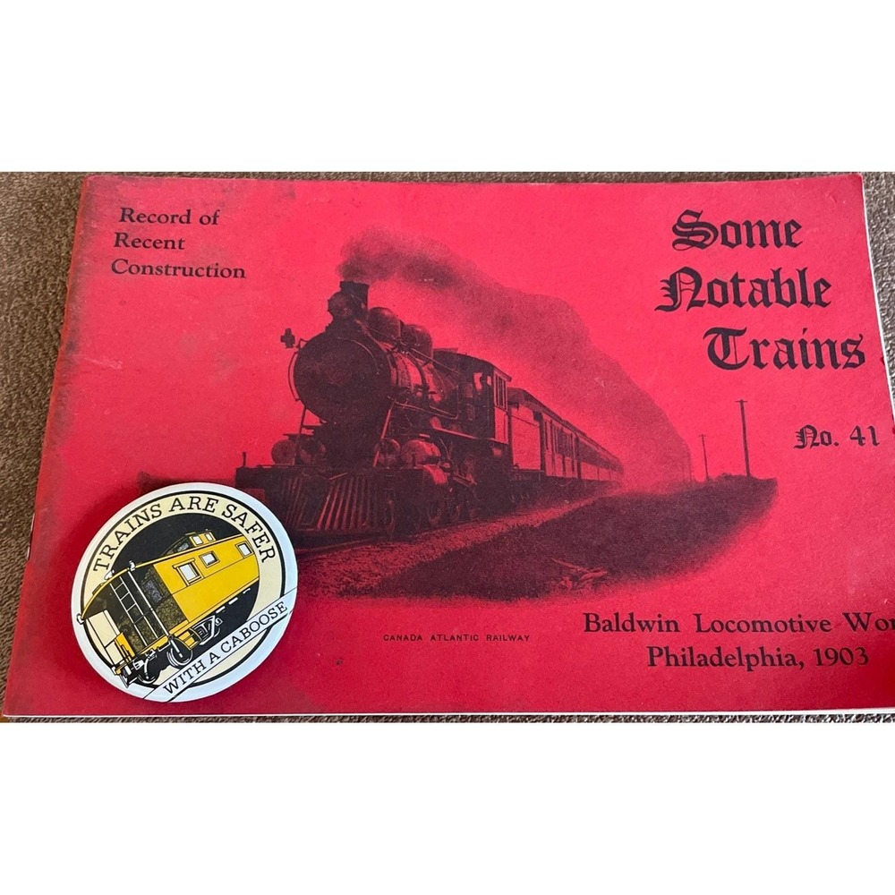 Baldwin Locomotive Works Number 41 Notable Philadelphia, 1903 Canada Atlantic RW